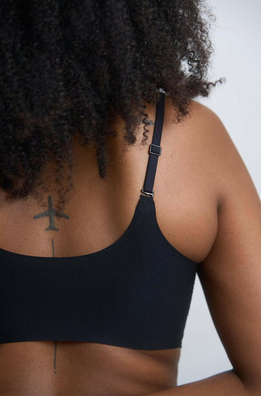 Black Soft Wireless Bra - Soft Essentials